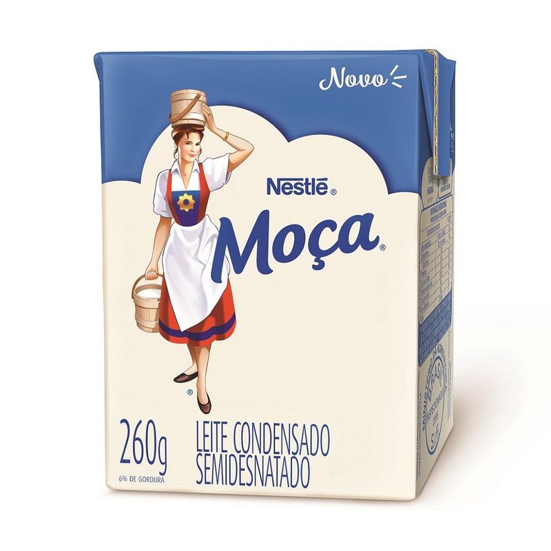 Leite Condensado Nestlé Moça Semidesnatado 260g (7891000305607)