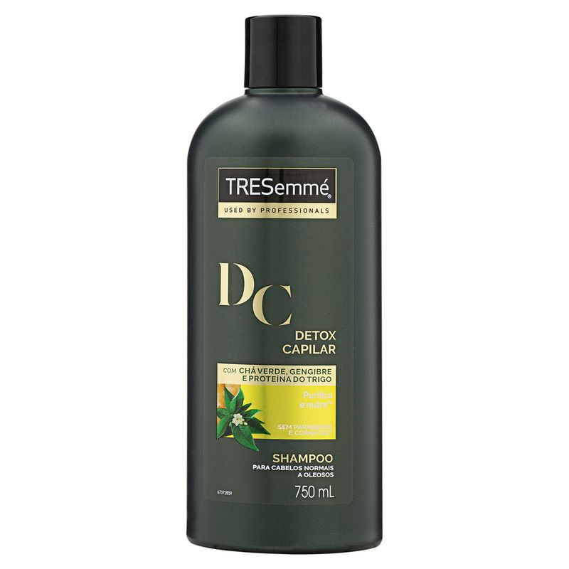 Shampoo TRESemmé Detox Capilar 750 Ml (7891150041677)