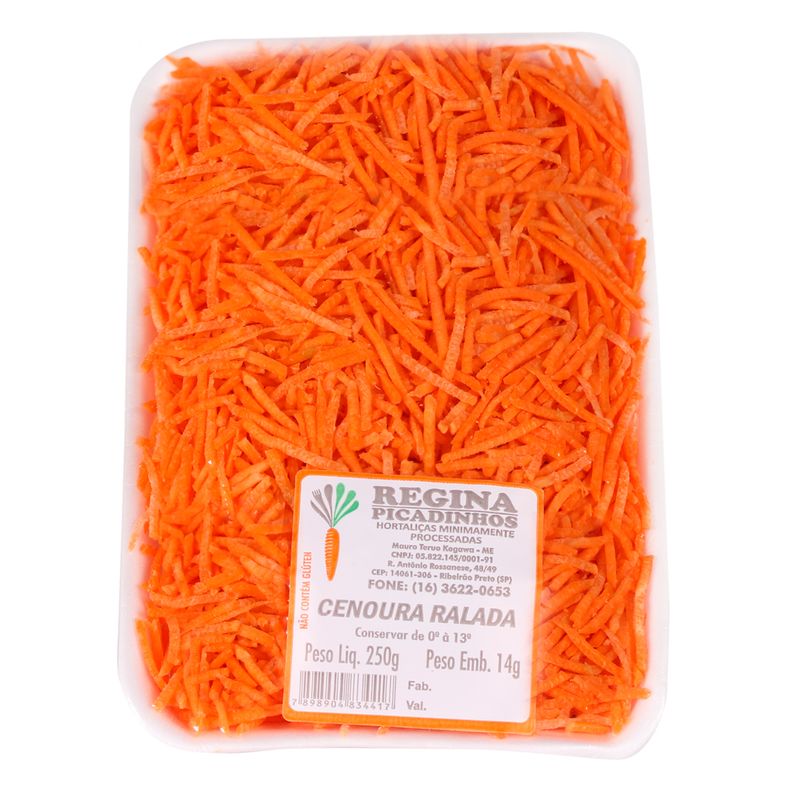 Cenoura Ralada Regina Picadinhos 250g (7898904834417)