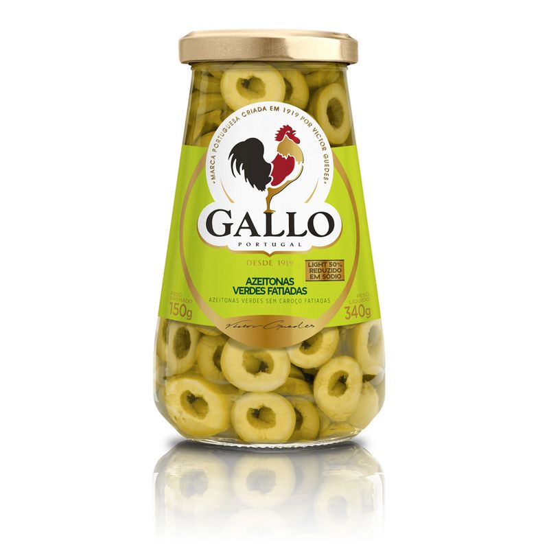 Azeitona Verde Gallo Fatiada 150G (5601252112371)