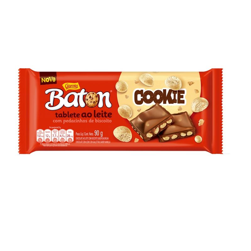 Chocolate Garoto Baton Cookie 90g (7891008117172)