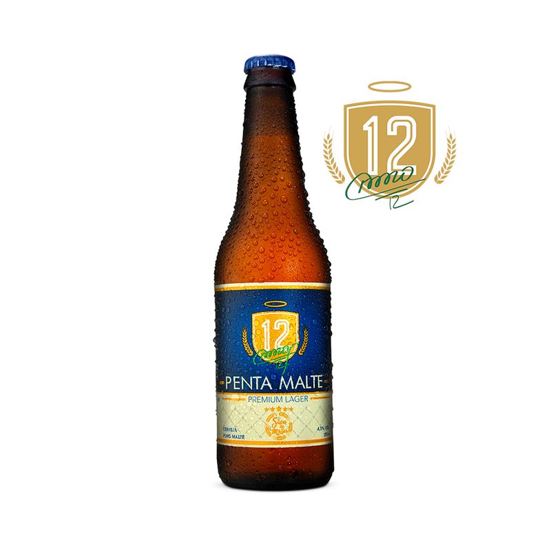Cerveja 12 Penta Malte Premium Lager 355ml Long Neck (7898960889215)