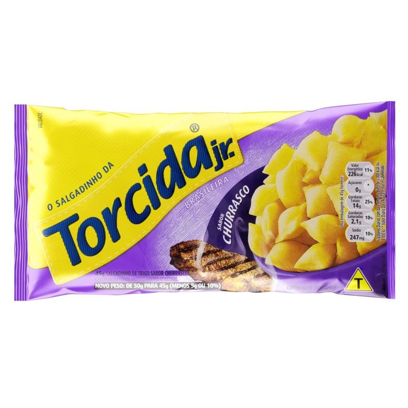 Salgadinho Torcida Jr Churrasco 45g (7892840818425)