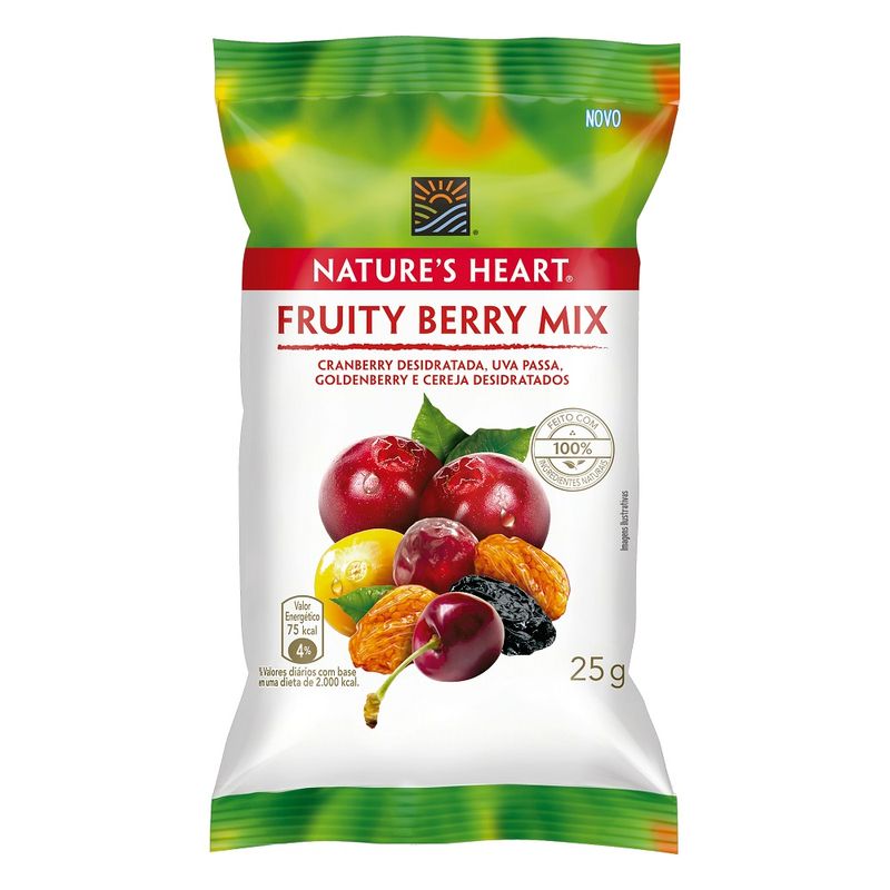 MIixFruity Natures Heart 25g Berry (7891008120554)