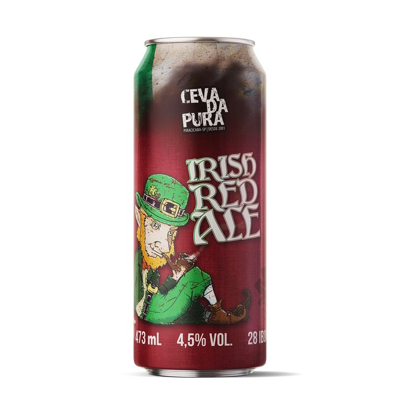 Cerveja Cevada Pura Red Ale Lata 473ml (7898964581047)