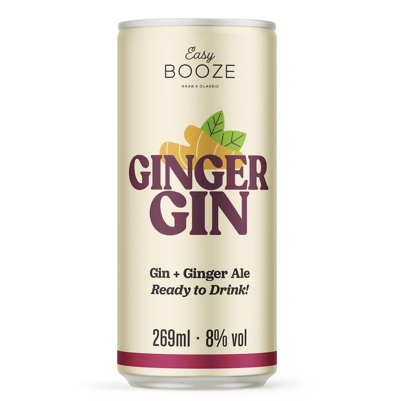 Bebida Mista Easy Booze Gin Ginger Lata 269ml (7898994823254)
