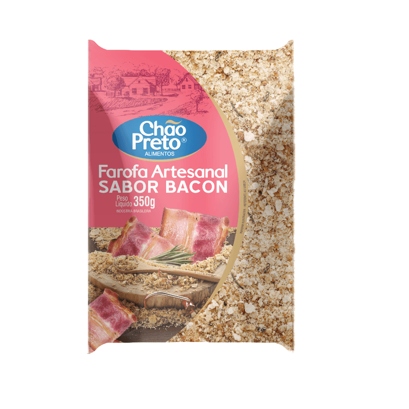 Farofa pronta com bacon Chão Preto 350g (7898072815010)