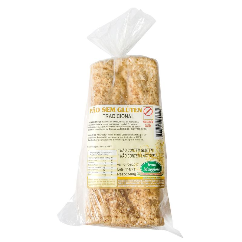 Pão Trad Maggiori 500g Sem Glúten (7898597160121)