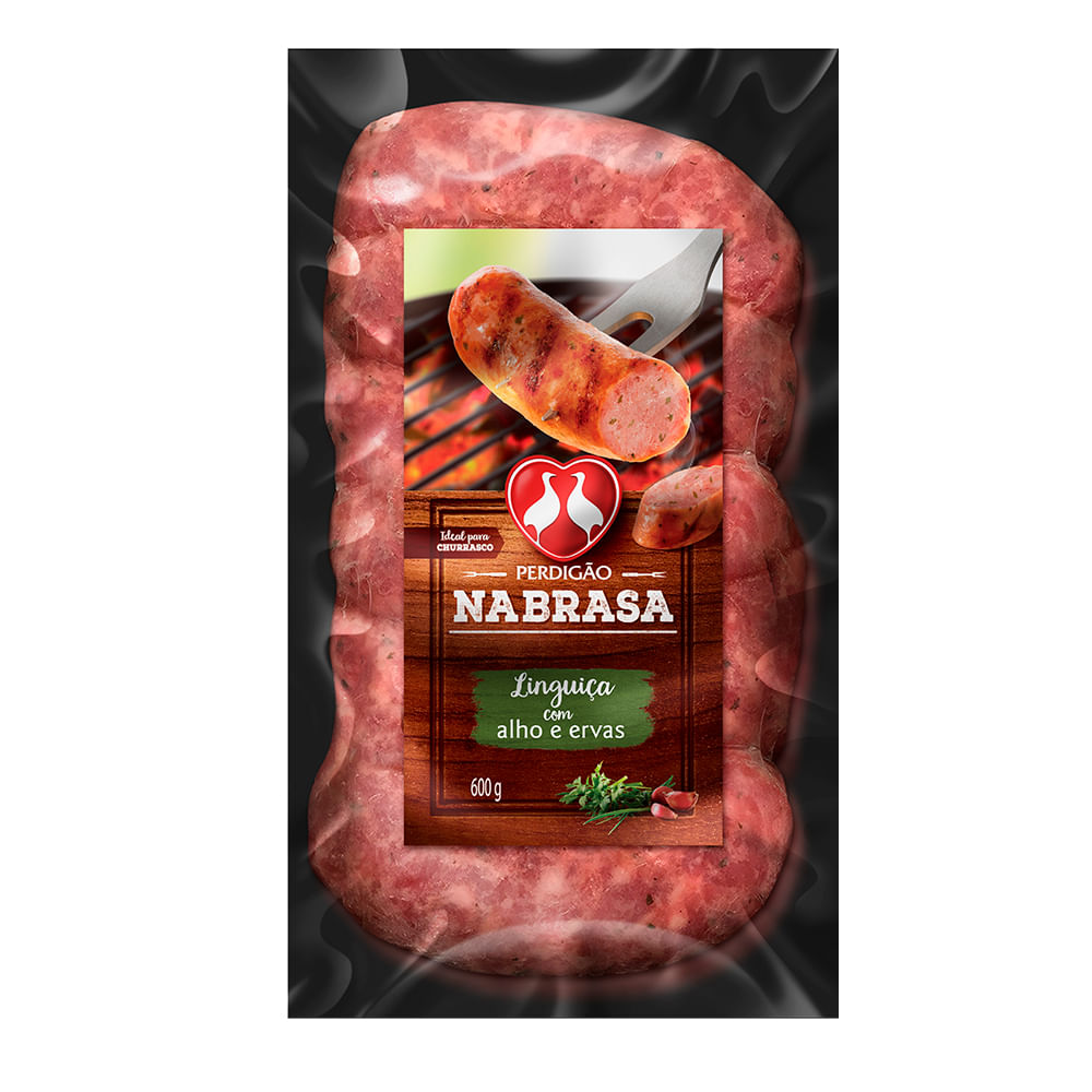 Linguiça Toscana Perdigão Nabrasa 600g Alho E Ervas