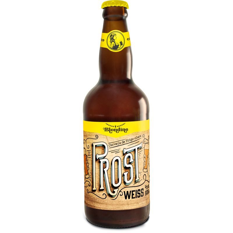 Cerveja Blondine Prost Weiss 500ml (7898949162704)