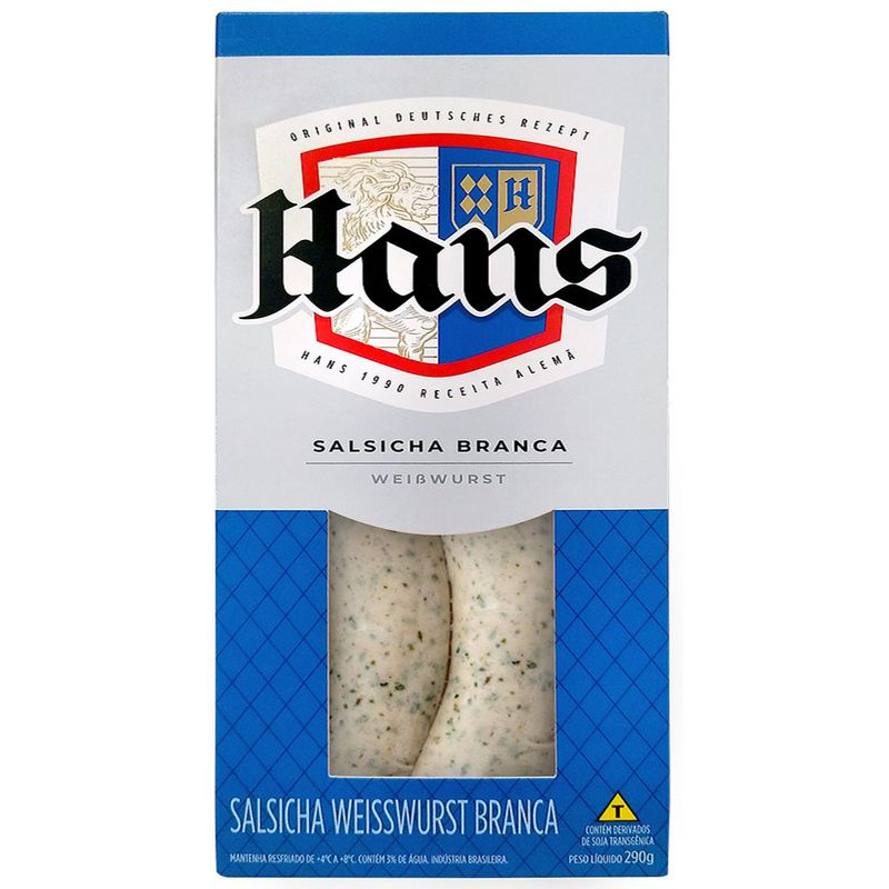 Salsicha Branca Hans 290g (7894904261208)