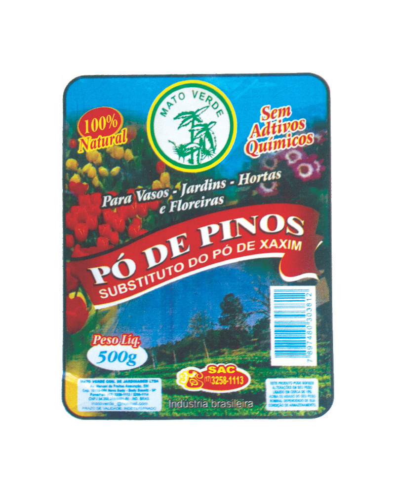 Pó de Casca de Pinos 500g (7897480303812)
