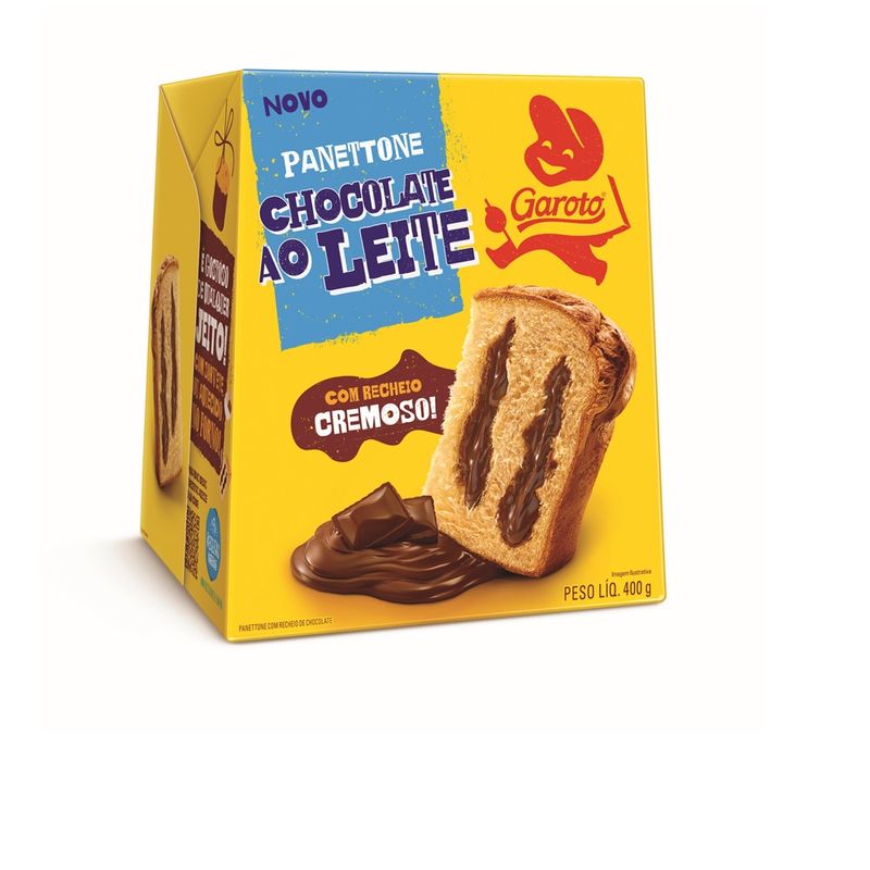 Panettone Garoto Chocolate Ao Leite 400g (7891008122176)