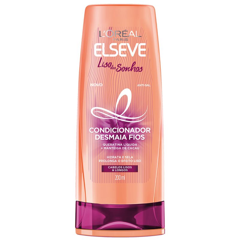 Condicionador L'Oréal Paris Elseve Liso dos Sonhos, 200ml (7899706180979)