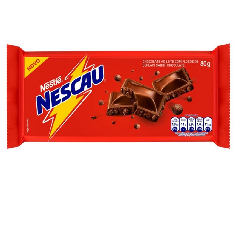 Chocolate Nestlé Nescau 80g Tablete (7891000367070)