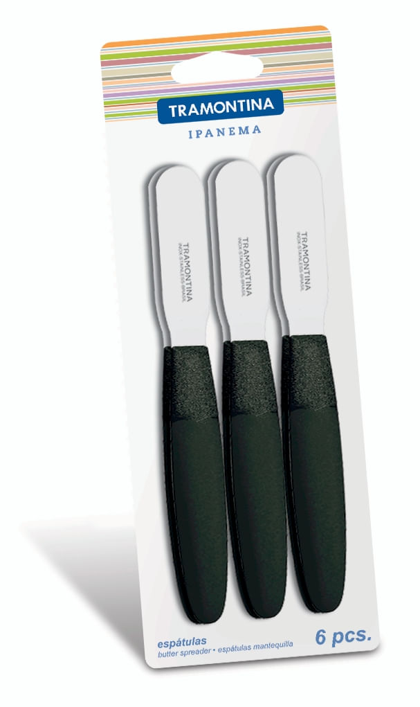 Espatula Inox Tramont Ipanema Com 6 Preto (7891112091214)