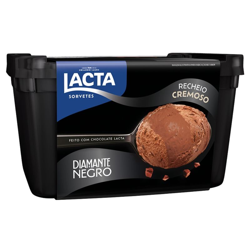 Sorvete Lacta 1l Diamante Negro (7899975802534)