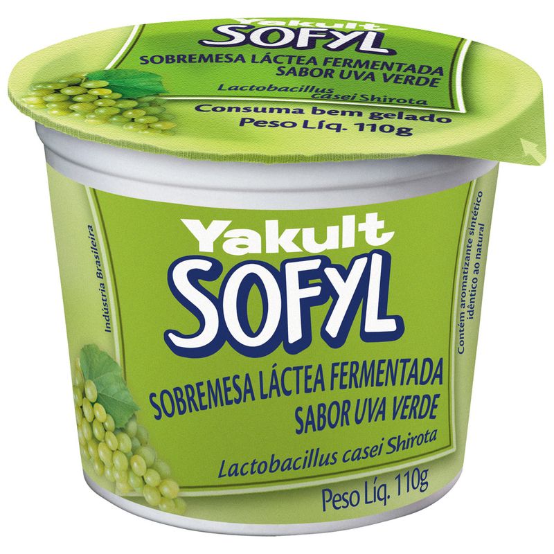 Sobremesa Láctea Fermentado Sofyl 110g Uva Verde (7891156075010)