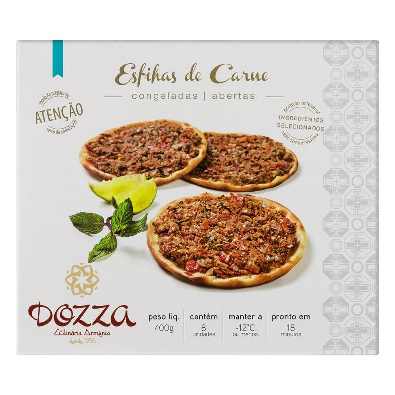 Esfiha Aberta Carne Dozza 400g Congelada (7898959869013)
