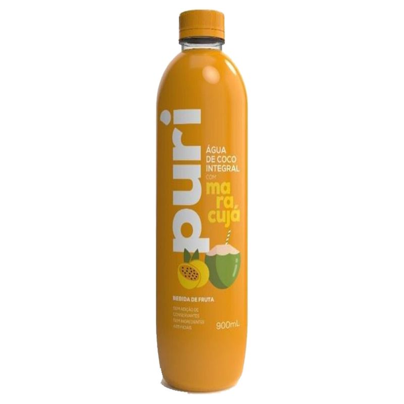 Água Coco Puri Integral Sabor Maracujá 900ml (7898960761146)