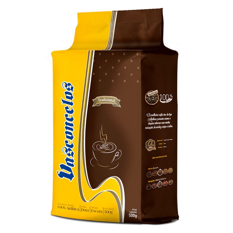 Café Vasconcelos tradicional a vácuo 500g (7898949924500)