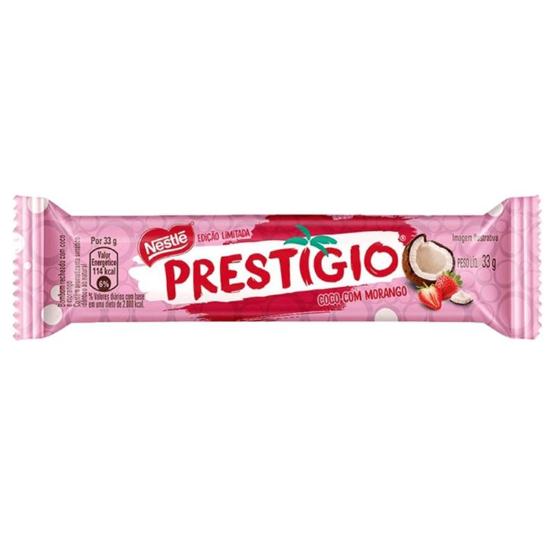 Chocolate Nestlé Prestigio Morango 33g (7891000364925)