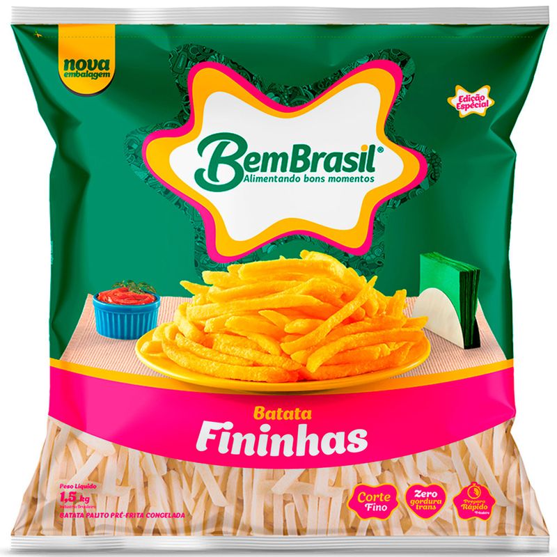 Batata Congelada Bem Brasil 1,500kg Fininhas (7898921567008)