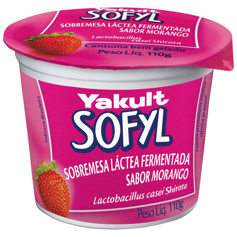 Sobremesa Láctea Fermentado Sofyl 110g Morango (7891156072019)