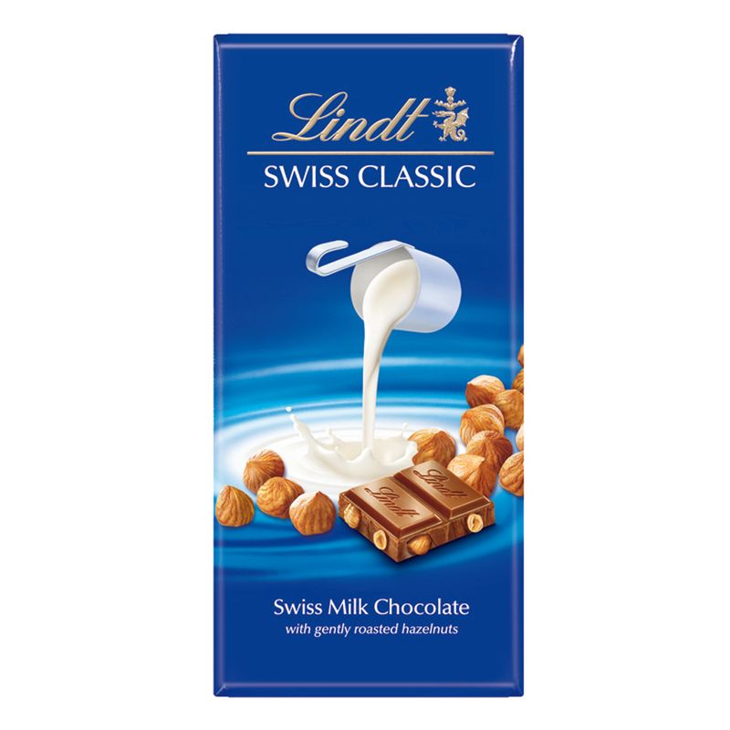 Choc Lindt Swiss Classic Milk Hazelnut 100g (7610400277167)