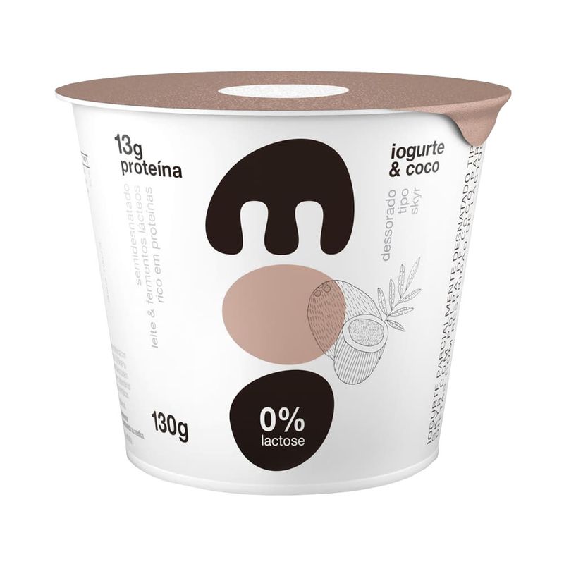 Iogurte Skyr Moo Sem Lactose Coco 130g (7898964946037)