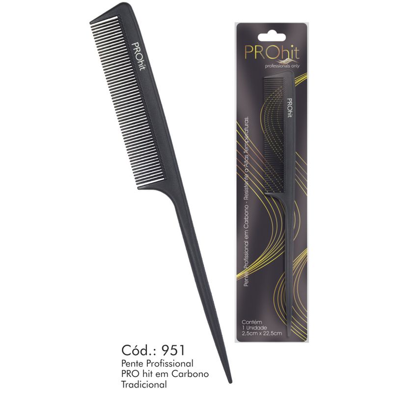 Pente Corpus Profissional Carbono Tradicional (7898546729515)