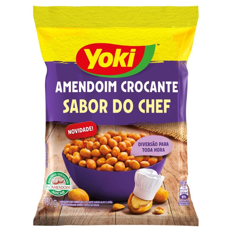 AMENDOIM-CROC-YOKI-150G-SAB-DO-CHEF