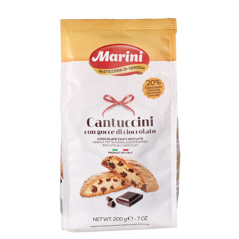 Biscoito Marini Cantuccinii gotas Chocolate 200g (8015997002366)