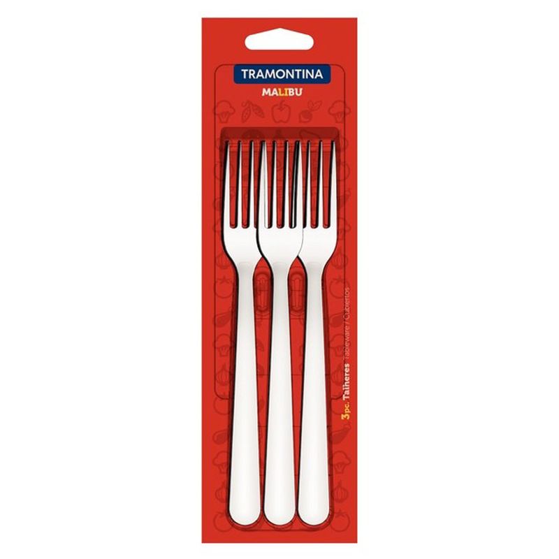 Conjunto Garfo Inox Tramontina Malibu 3 peças (7891112272293)