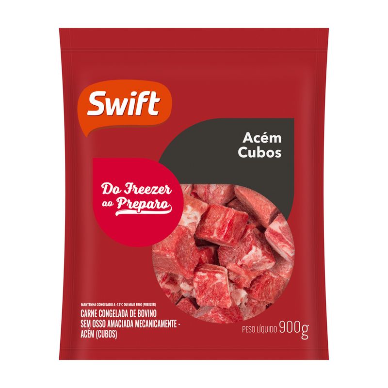 Acém Bovino Cubos Swift Congelado 900g (7899567297724)