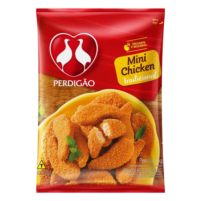 Empando Frango Perdigão Mini Chicken Tradicional 1Kg (7891515544041)