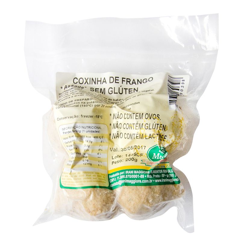 Salgado Coxinha Frango Maggiori 200g Sem Glúten (7898597160398)