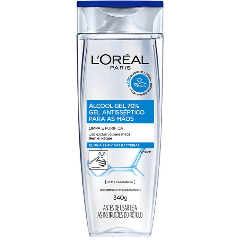 Alcool Gel Higienizador Mãos L Oreal (7899706186483)