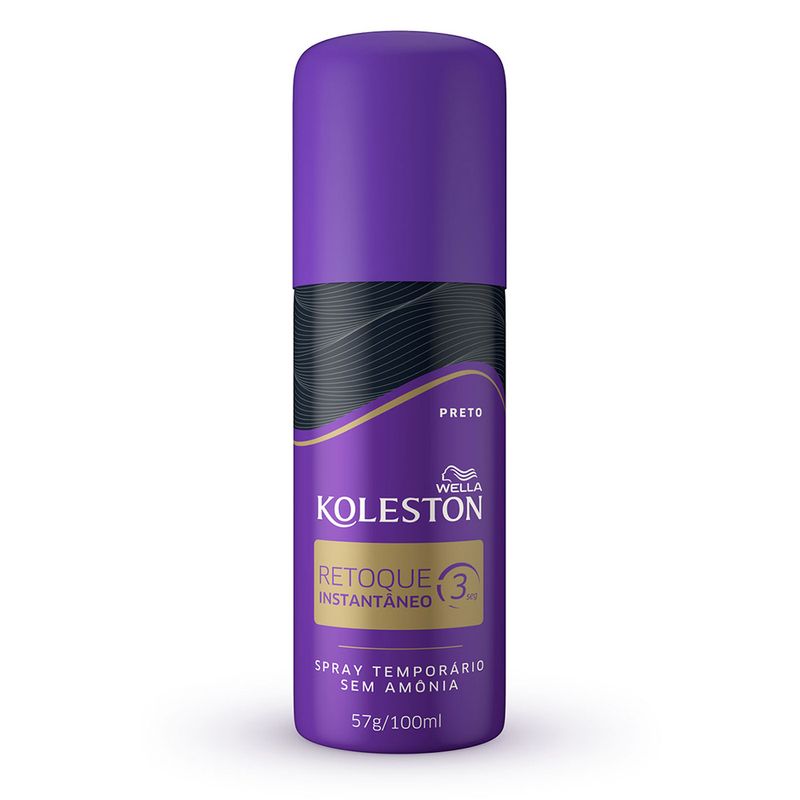 Retoque Instantâneo Spray Koleston Preto 100ml (7891182020077)