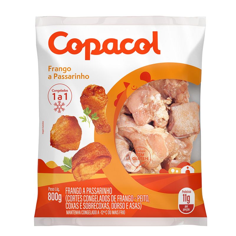 Frango Passarinho Copacol Pacote 800g (7891527962376)