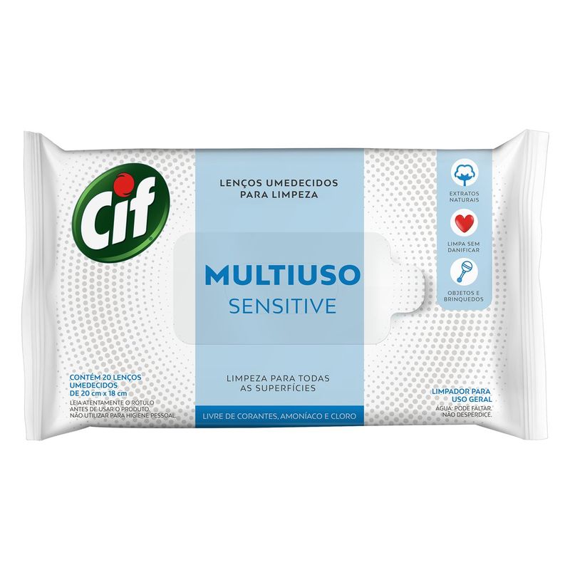 Lenço Limpeza Cif Sensitive (7891150072930)