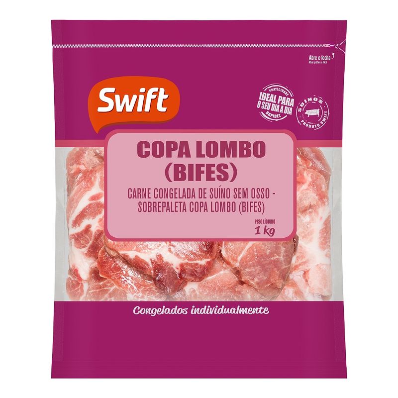 Carne Suína Copa Lombo Swift 1kg Bife (7899567242779)