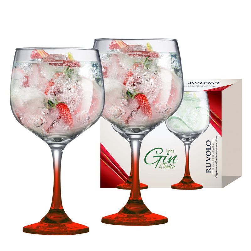 Jogotaca Gin Tônica Gambo Com 2 Peças Vermelha (7908011005201)