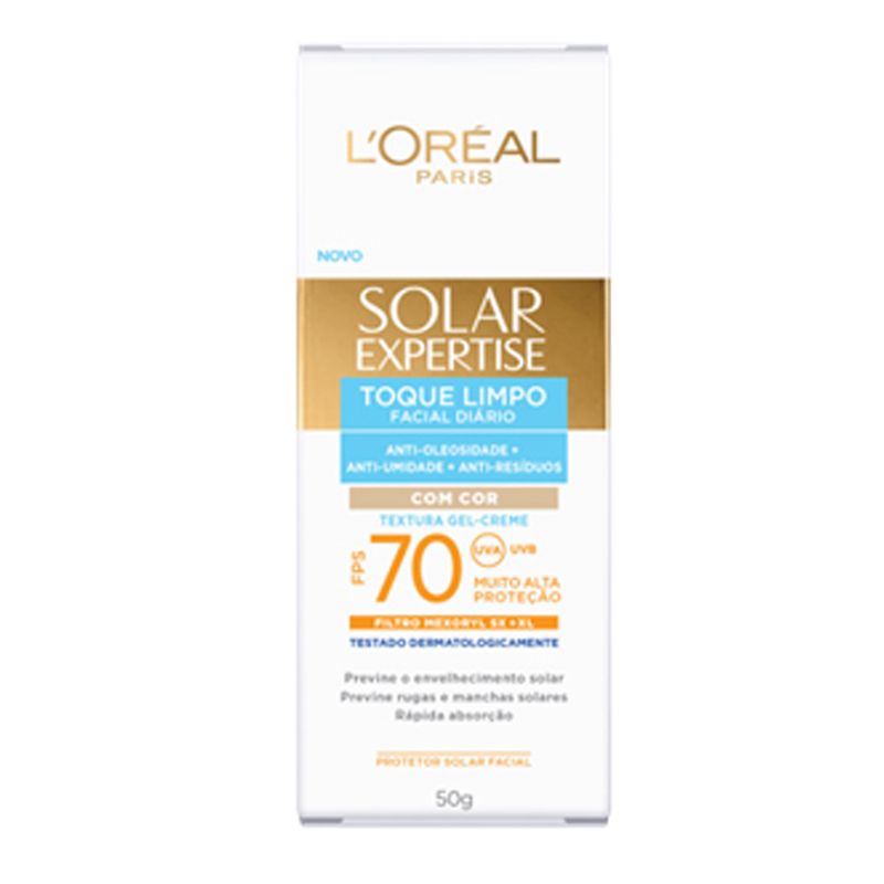 PROT-SOL-FAC-LOREAL-50G-FPS70-TOQ-LIMPO