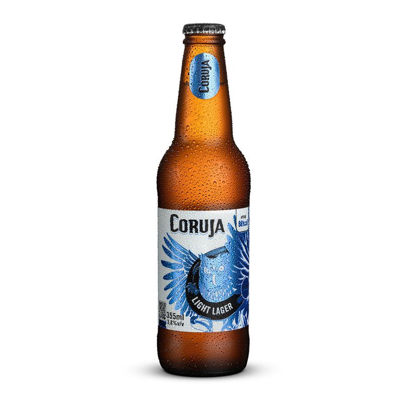 Cerveja Coruja Light Larger Long Neck 355ml (7899389703946)