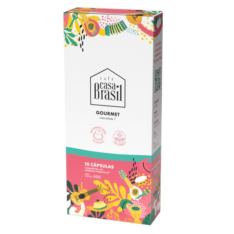 Cápsula de café Casa Brasil Gourmet 10 un (7898994897446)