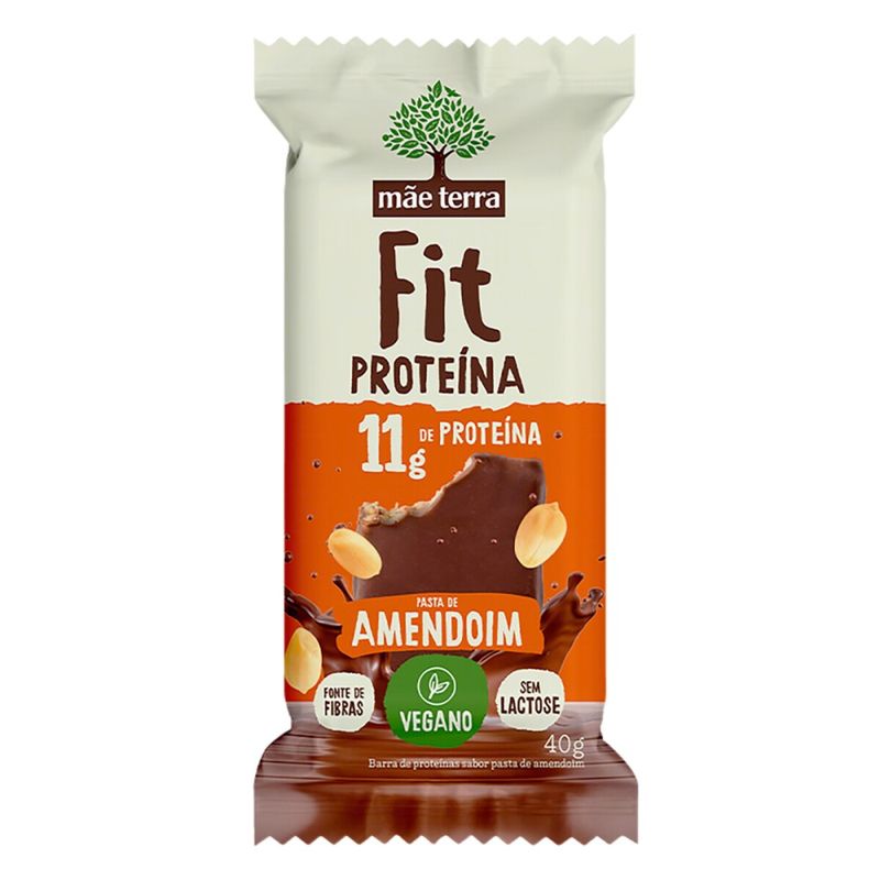 Cereal Barra Mãe Terra Fit 11g Proteína Amendoim 40g (7891150084339)