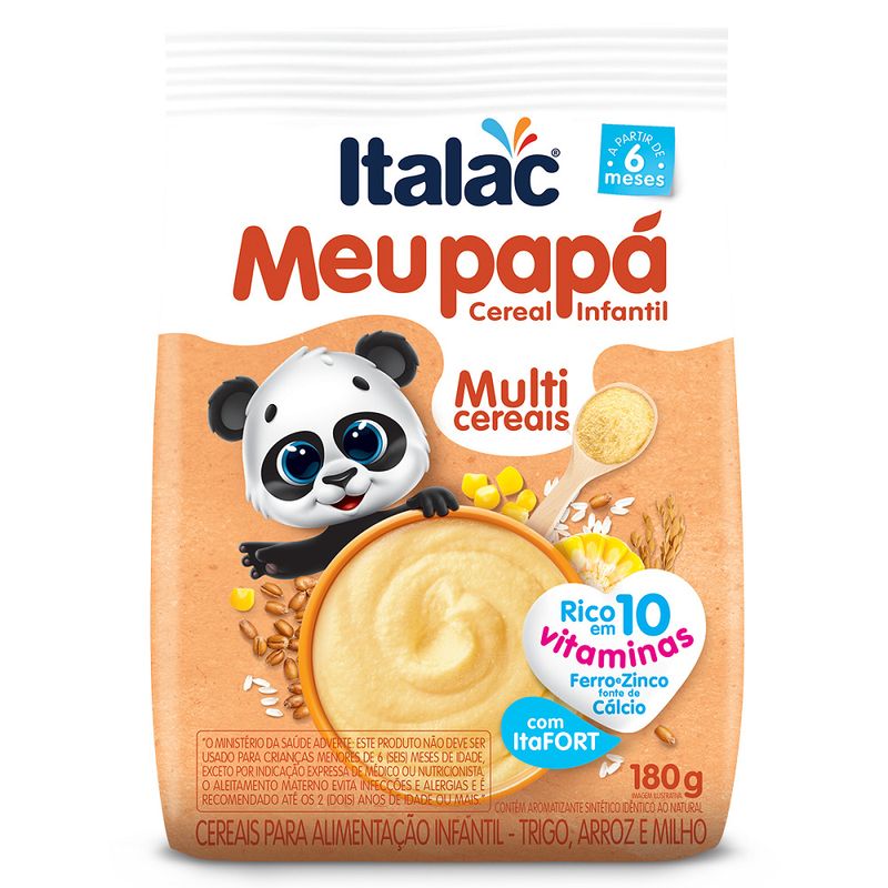 Cereal Italac Meu Papá Multi Cereais 180g (7898080642837)
