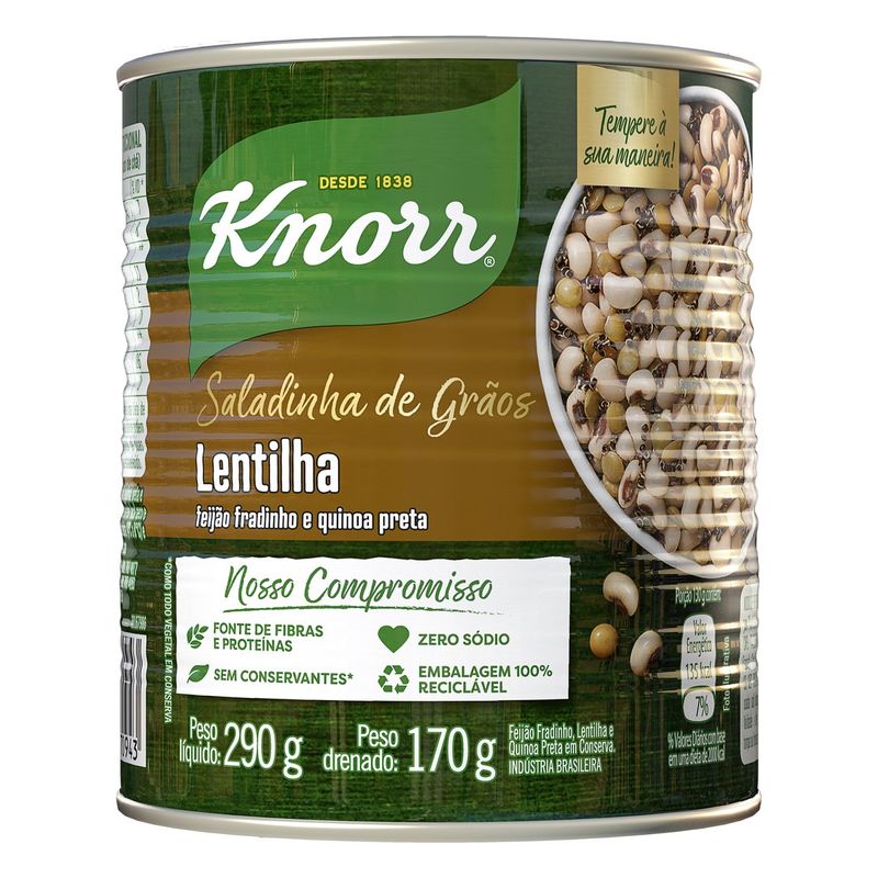 Lentilha Pronta Knorr Lata 170G (7891150070943)