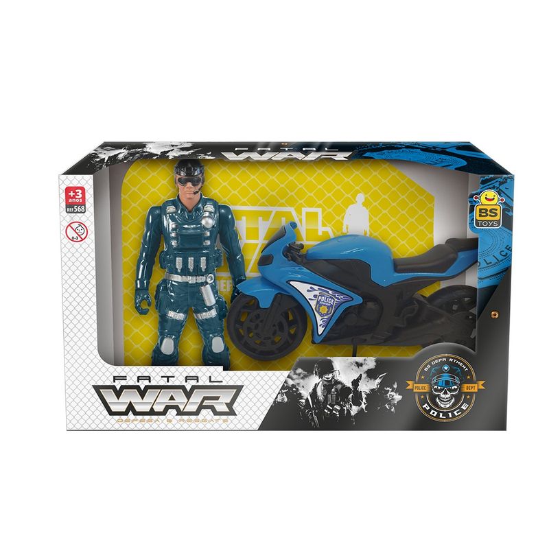 Brinquedo Moto Fatal War Police Bs (7898002435684)